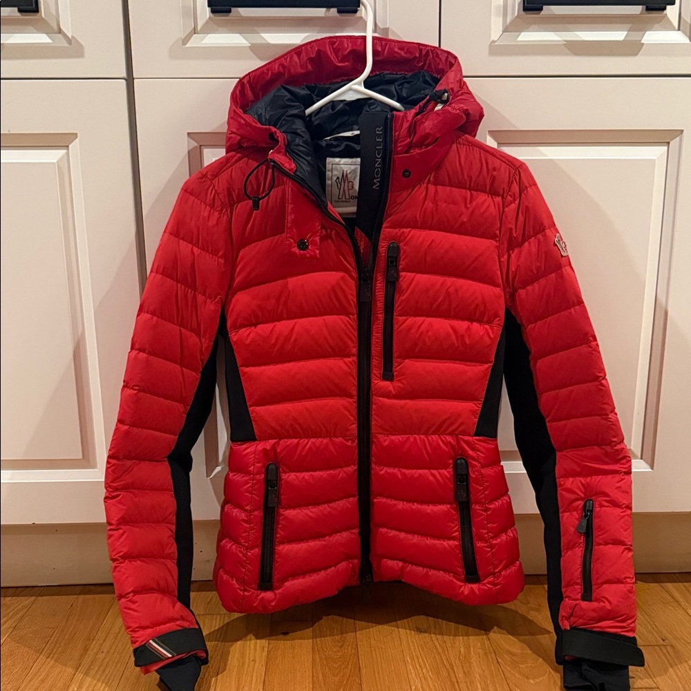 Moncler Grenoble Women's Red and Black Ski Jacket